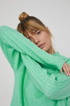 Γυναικεία Χωρίς φερμουάρ Medicine - Πουλόβερ με προσθήκη μαλλιού Basic ανοιχτό πράσινο -Medicine Κατάστημα unnamed file 1015