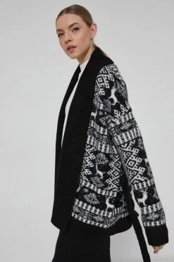 Γυναικεία Με φερμουάρ Medicine - Πλεκτή ζακέτα Apres Ski μαύρο