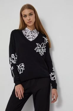 Γυναικεία Χωρίς φερμουάρ Medicine - Πουλόβερ Graphic Bouquet μαύρο