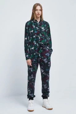 Γυναικεία Παντελόνια φόρμας Παντελόνι φόρμας Medicine μαύρο