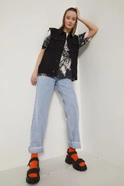 Γυναικεία Γιλέκα Γιλέκο τζιν Medicine χρώμα: μαύρο