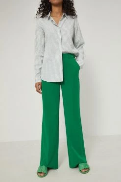 Γυναικεία Υφασμάτινα Παντελόνι Medicine χρώμα: πράσινο -Medicine Κατάστημα unnamed file 1457