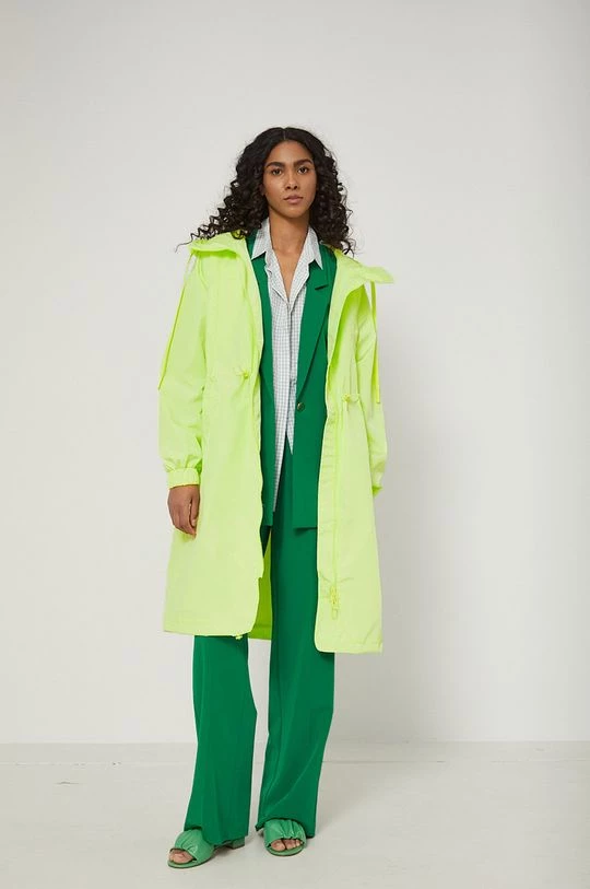 Γυναικεία Μακριά μπουφάν Eπανωφόρι Medicine χρώμα: πράσινο 4 Γυναικεία Μακριά μπουφάν Eπανωφόρι Medicine χρώμα: πράσινο - Image 2