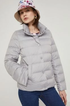 Γυναικεία Κοντά μπουφάν Medicine - Μπουφάν με επένδυση από πούπουλα Essential γκρί
