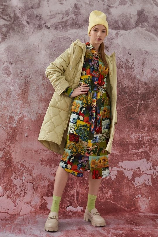 Γυναικεία Μακριά μπουφάν Medicine - Μπουφάν Essential χλωμό πράσινο 4 Γυναικεία Μακριά μπουφάν Medicine - Μπουφάν Essential χλωμό πράσινο - Image 2