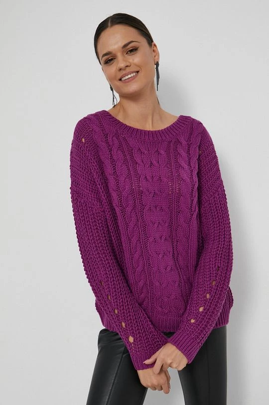 Γυναικεία Χωρίς φερμουάρ Medicine - Πουλόβερ Distorted Blooms μωβ 4 Γυναικεία Χωρίς φερμουάρ Medicine - Πουλόβερ Distorted Blooms μωβ - Image 2