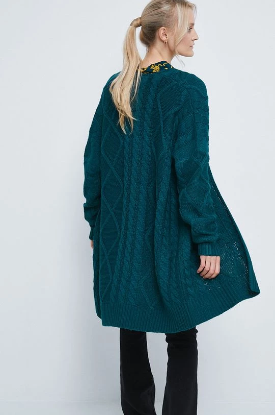 Γυναικεία Με φερμουάρ Πλεκτή ζακέτα Medicine πράσινο 5 Γυναικεία Με φερμουάρ Πλεκτή ζακέτα Medicine πράσινο - Image 3