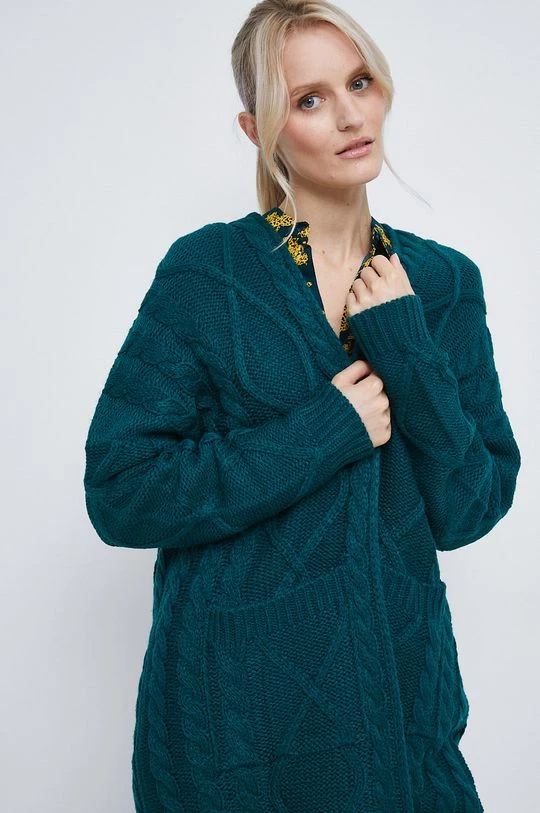 Γυναικεία Με φερμουάρ Πλεκτή ζακέτα Medicine πράσινο 6 Γυναικεία Με φερμουάρ Πλεκτή ζακέτα Medicine πράσινο - Image 4