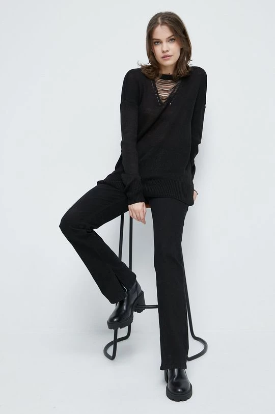 Γυναικεία Χωρίς φερμουάρ Πουλόβερ Medicine μαύρο 4 Γυναικεία Χωρίς φερμουάρ Πουλόβερ Medicine μαύρο - Image 2