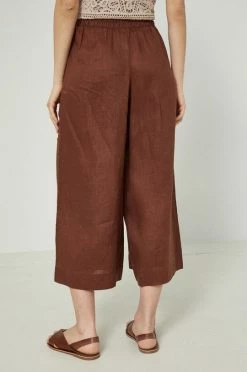 Γυναικεία Υφασμάτινα Λινό παντελόνι Medicine καφέ -Medicine Κατάστημα unnamed file 1804