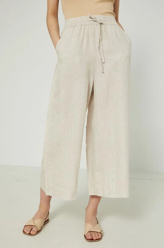 Γυναικεία Υφασμάτινα Λινό παντελόνι Medicine μπεζ 4 Γυναικεία Υφασμάτινα Λινό παντελόνι Medicine μπεζ - Image 2