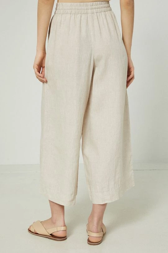 Γυναικεία Υφασμάτινα Λινό παντελόνι Medicine μπεζ 5 Γυναικεία Υφασμάτινα Λινό παντελόνι Medicine μπεζ - Image 3