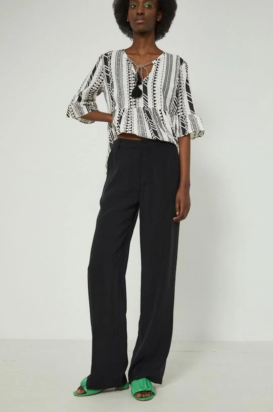 Γυναικεία Υφασμάτινα Παντελόνι Medicine χρώμα: μαύρο 3 Γυναικεία Υφασμάτινα Παντελόνι Medicine χρώμα: μαύρο