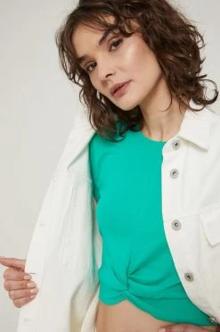 Γυναικεία Κοντά μπουφάν Τζιν μπουφάν Medicine χρώμα: άσπρο -Medicine Κατάστημα unnamed file 1866