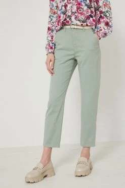 Γυναικεία Υφασμάτινα Medicine - Παντελόνι Basic παστέλ ροζ