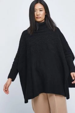 Γυναικεία Πόντσο Medicine μαύρο