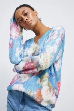 Medicine Κατάστημα 13 Γυναικεία Χωρίς φερμουάρ Πουλόβερ Medicine τιρκουάζ