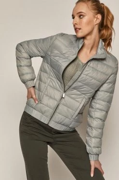 Γυναικεία Κοντά μπουφάν Medicine - Μπουφάν Flower Traces ανοιχτό τυρκουάζ