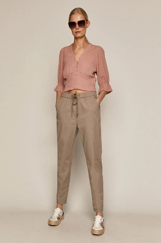 Γυναικεία Υφασμάτινα Medicine - Παντελόνι Basic χρώμα της άμμου 4 Γυναικεία Υφασμάτινα Medicine - Παντελόνι Basic χρώμα της άμμου - Image 2