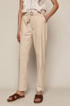 Γυναικεία Υφασμάτινα Medicine - Παντελόνι Basic χρώμα της άμμου