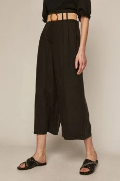 Γυναικεία Υφασμάτινα Medicine - Παντελόνι Summer Linen ανοιχτή ελιά