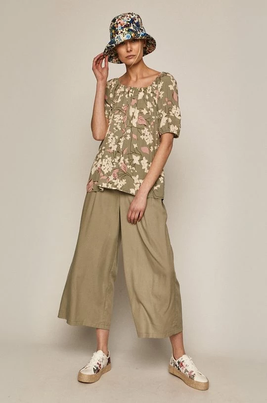 Γυναικεία Υφασμάτινα Medicine - Παντελόνι Summer Linen ανοιχτή ελιά 4 Γυναικεία Υφασμάτινα Medicine - Παντελόνι Summer Linen ανοιχτή ελιά - Image 2