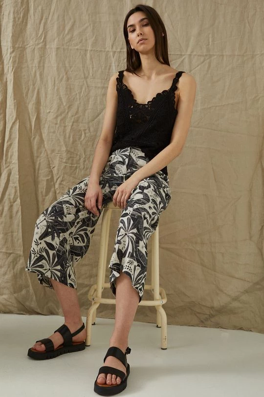 Γυναικεία Υφασμάτινα Παντελόνι με λινό μείγμα Medicine πολύχρωμο 3 Γυναικεία Υφασμάτινα Παντελόνι με λινό μείγμα Medicine πολύχρωμο