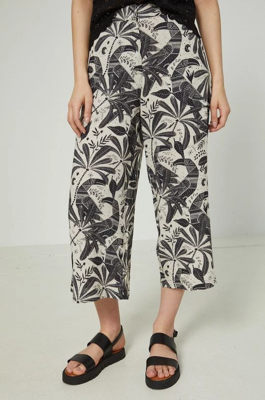 Γυναικεία Υφασμάτινα Παντελόνι με λινό μείγμα Medicine πολύχρωμο 4 Γυναικεία Υφασμάτινα Παντελόνι με λινό μείγμα Medicine πολύχρωμο - Image 2