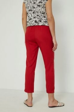 Γυναικεία Υφασμάτινα Παντελόνι Medicine χρώμα: κόκκινο -Medicine Κατάστημα unnamed file 2172
