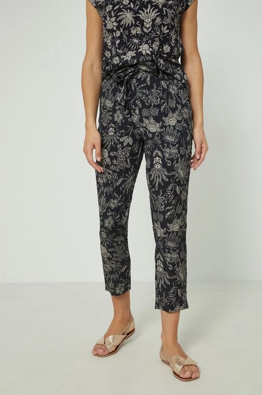 Γυναικεία Υφασμάτινα Παντελόνι Medicine χρώμα: μαύρο 3 Γυναικεία Υφασμάτινα Παντελόνι Medicine χρώμα: μαύρο