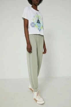 Γυναικεία Παντελόνια φόρμας Παντελόνι φόρμας Medicine χρώμα: τιρκουάζ