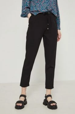 Γυναικεία Υφασμάτινα Παντελόνι Medicine χρώμα: μαύρο,