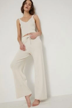 Γυναικεία Παντελόνια φόρμας Παντελόνι Medicine χρώμα: μπεζ