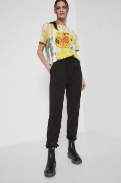 Γυναικεία Παντελόνια φόρμας Medicine - Παντελόνι Basic μαύρο