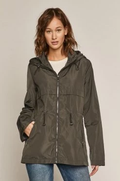 Γυναικεία Κοντά μπουφάν Medicine - Αδιάβροχο μπουφάν Divine Love καφέ πράσινο