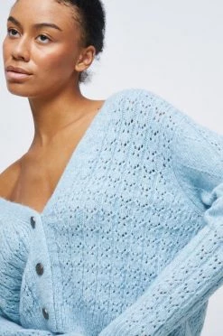 Γυναικεία Με φερμουάρ Ζακέτα από μίγμα μαλλιού Medicine τιρκουάζ