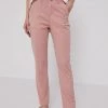Γυναικεία Υφασμάτινα Medicine - Παντελόνι Basic παστέλ ροζ
