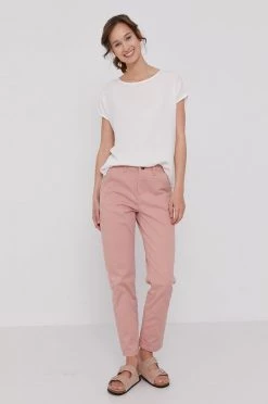 Γυναικεία Υφασμάτινα Medicine - Παντελόνι Basic παστέλ ροζ -Medicine Κατάστημα unnamed file 2448