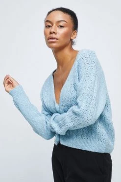 Γυναικεία Με φερμουάρ Ζακέτα από μίγμα μαλλιού Medicine τιρκουάζ -Medicine Κατάστημα unnamed file 245