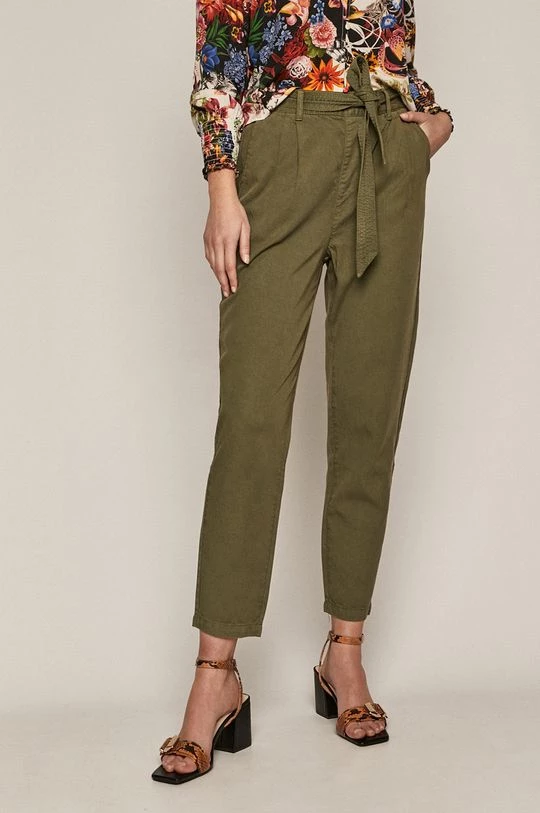 Γυναικεία Υφασμάτινα Medicine - Παντελόνι Basic σκούρο πράσινο 3 Γυναικεία Υφασμάτινα Medicine - Παντελόνι Basic σκούρο πράσινο