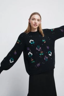 Γυναικεία Χωρίς φερμουάρ Πουλόβερ Medicine μαύρο