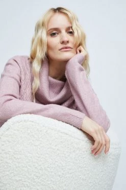 Γυναικεία Χωρίς φερμουάρ Πουλόβερ με προσθήκη μαλλιού Medicine χρώμα: ροζ -Medicine Κατάστημα unnamed file 379