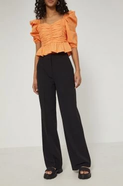 Γυναικεία Υφασμάτινα Παντελόνι Medicine χρώμα: μαύρο,