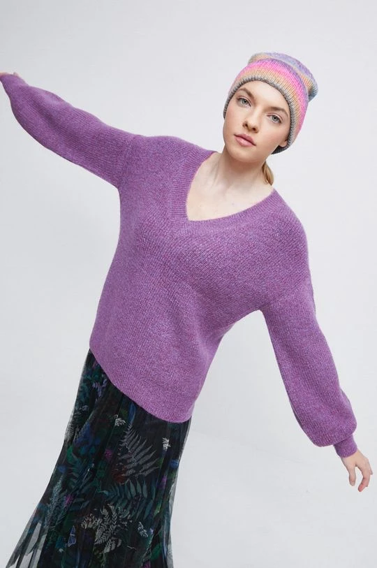 Γυναικεία Χωρίς φερμουάρ Πουλόβερ Medicine μοβ 6 Γυναικεία Χωρίς φερμουάρ Πουλόβερ Medicine μοβ - Image 4