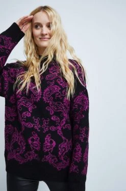 Γυναικεία Χωρίς φερμουάρ Πουλόβερ με προσθήκη μαλλιού Medicine χρώμα: μαύρο