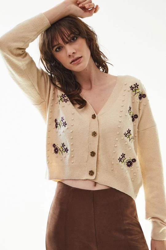 Γυναικεία Με φερμουάρ Πλεκτή ζακέτα Medicine μπεζ 3 Γυναικεία Με φερμουάρ Πλεκτή ζακέτα Medicine μπεζ