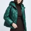 Γυναικεία Κοντά μπουφάν Μπουφάν με επένδυση από πούπουλα Medicine πράσινο