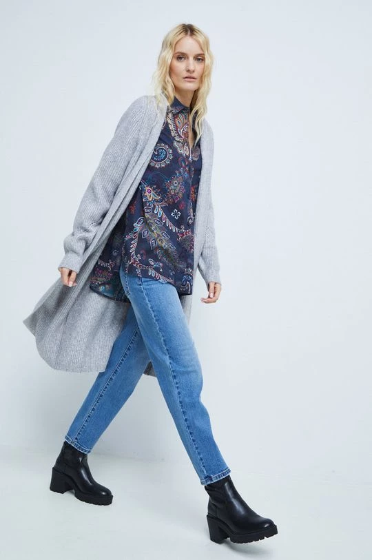 Γυναικεία Με φερμουάρ Ζακέτα από μίγμα μαλλιού Medicine γκρι 4 Γυναικεία Με φερμουάρ Ζακέτα από μίγμα μαλλιού Medicine γκρι - Image 2