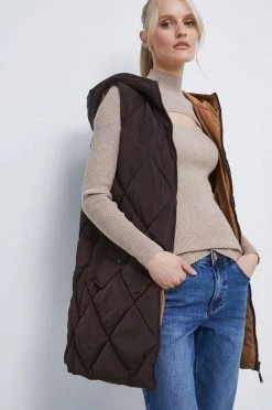 Γυναικεία Γιλέκα Γιλέκο δύο όψεων Medicine χρώμα: καφέ