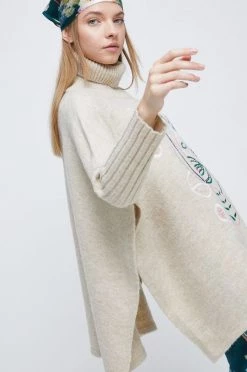 Γυναικεία Πόντσο Μάλλινη μπλουζα Medicine μπεζ -Medicine Κατάστημα unnamed file 803